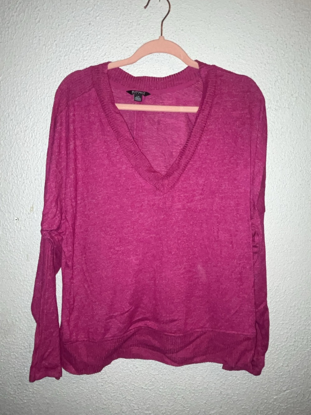 Buffalo David Bitton Women’s V-Neck Sweater - Fuchsia